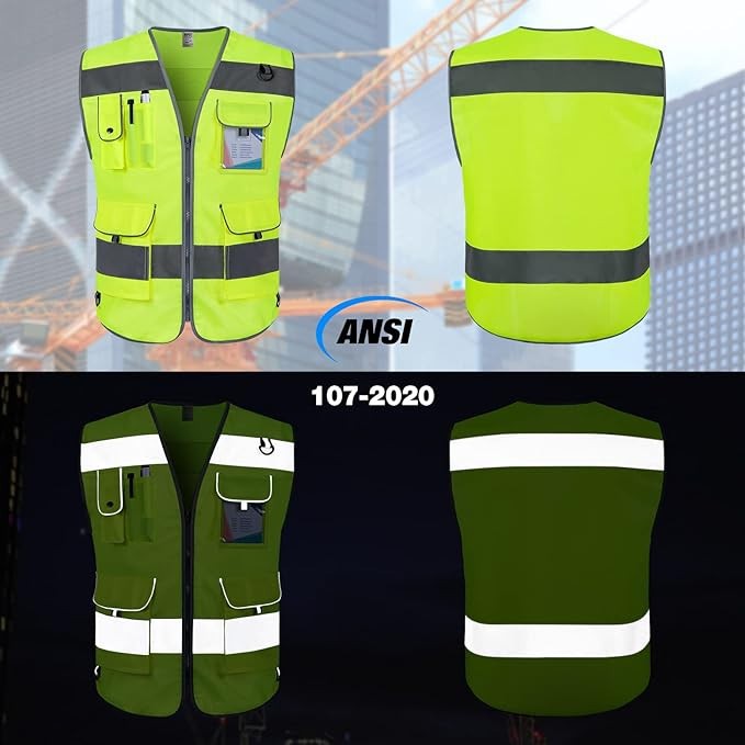 Cheap Fluorescent Green Safety Vest