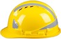 Casco di sicurezza da costruzione giallo in ABS
