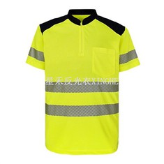 T-shirt riflettente con colletto rialzato